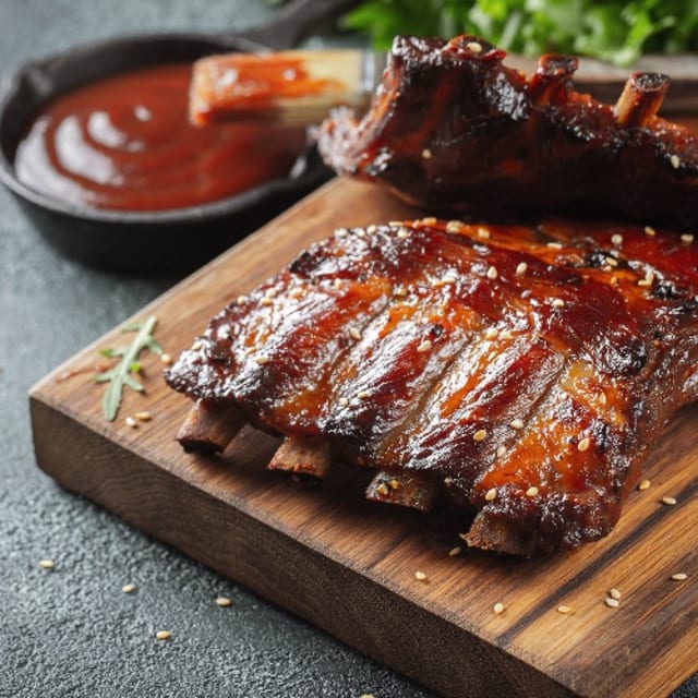 Costilla a la BBQ /  BBQ Ribs.